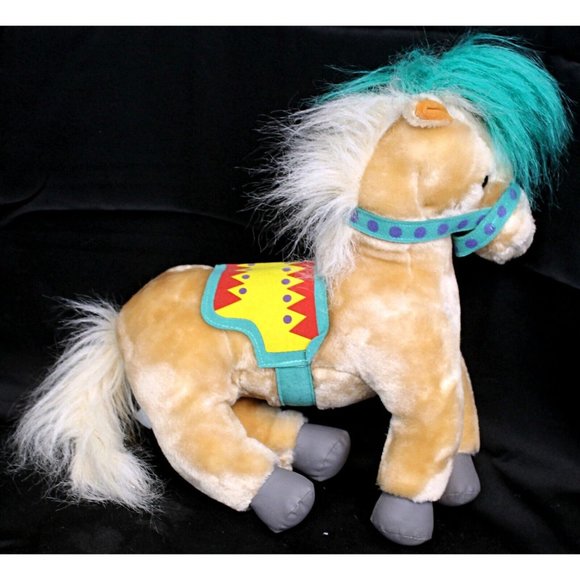 VTG Ringling Bros Barnum & Bailey Show Pony Horse Stuffed Animal Plush w/ Saddle - Picture 4 of 8